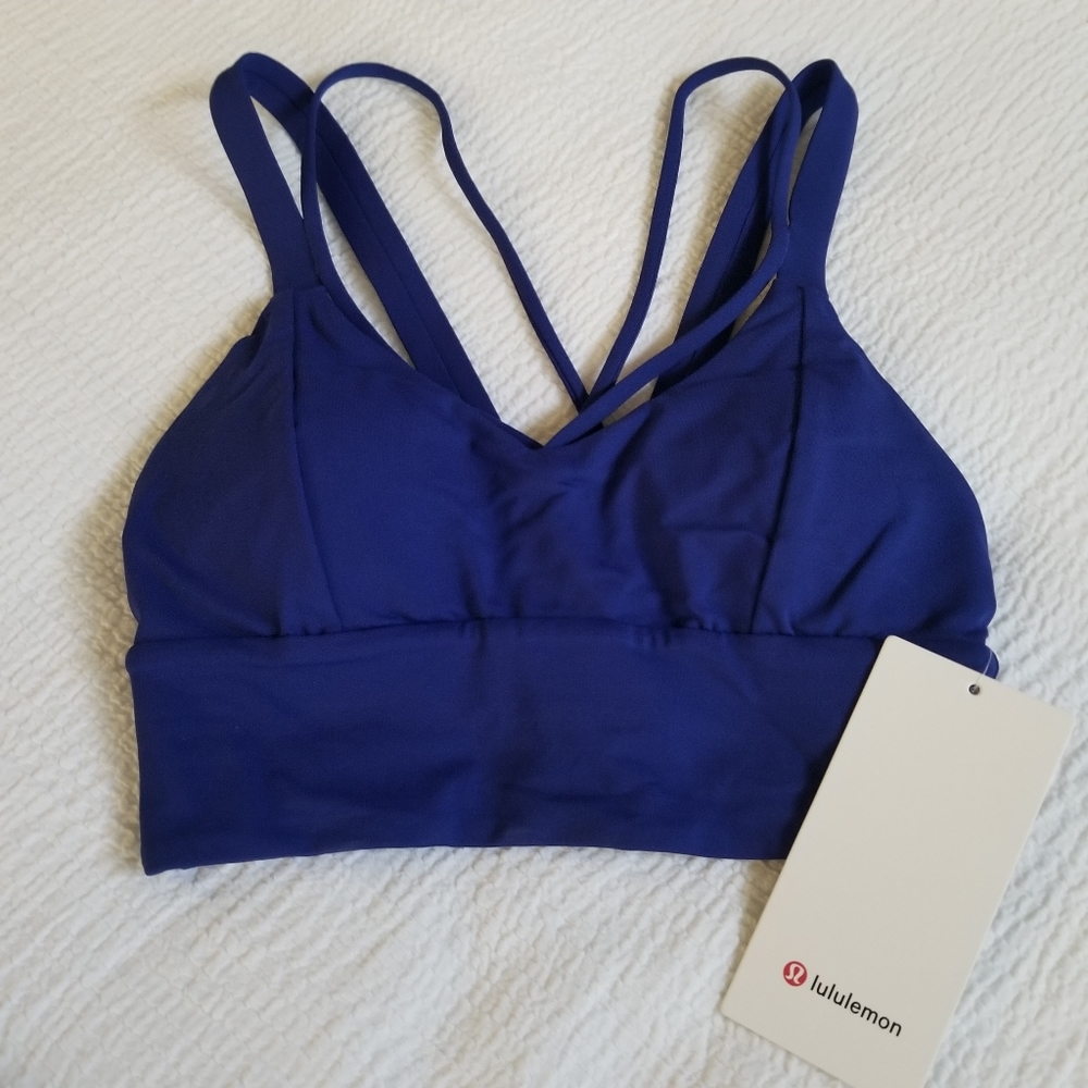 Lululemon Blue Pushing Limits Bra